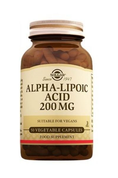 Solgar Alpha Lipoic Acid 200 Mg 50 Kapsül