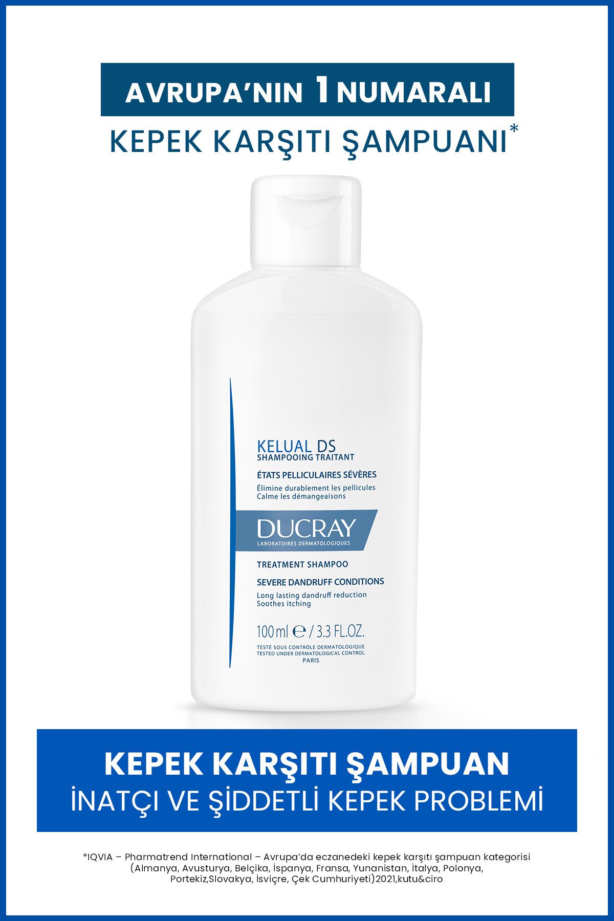 Kelual DS İnatçı Kepek Karşıtı Şampuan 100 ml