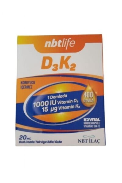 NBT LİFE D3k2 1000 Iu Damla 20 Ml