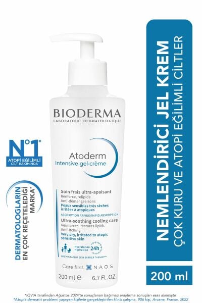 Atoderm Intensive Gel-Cream Çok Kuru Atopi Eğilimli Cilt Yatıştırıcı Jel Krem Niasinamid 200 ml