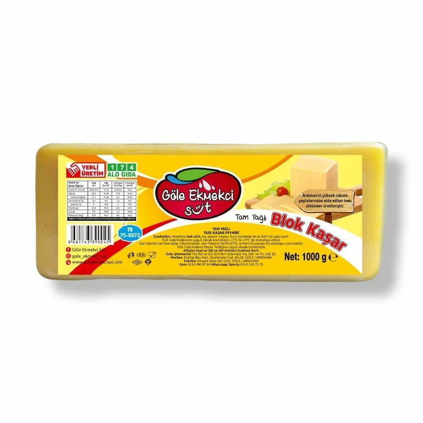 Blok Kaşar 1kg