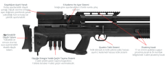 Hatsan Bull Long Gladius QE 5,5mm Camo PCP Tüfek