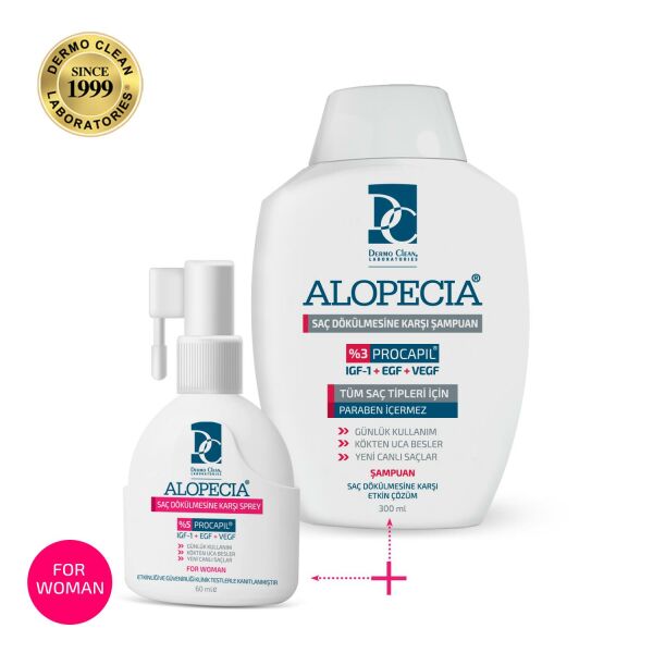 ALOPECİA KADIN PROCAPİL VE IGF İÇERİKLİ SERUM VE ŞAMPUAN SETİ