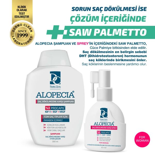 ALOPECİA KADIN PROCAPİL VE IGF İÇERİKLİ SERUM VE ŞAMPUAN SETİ