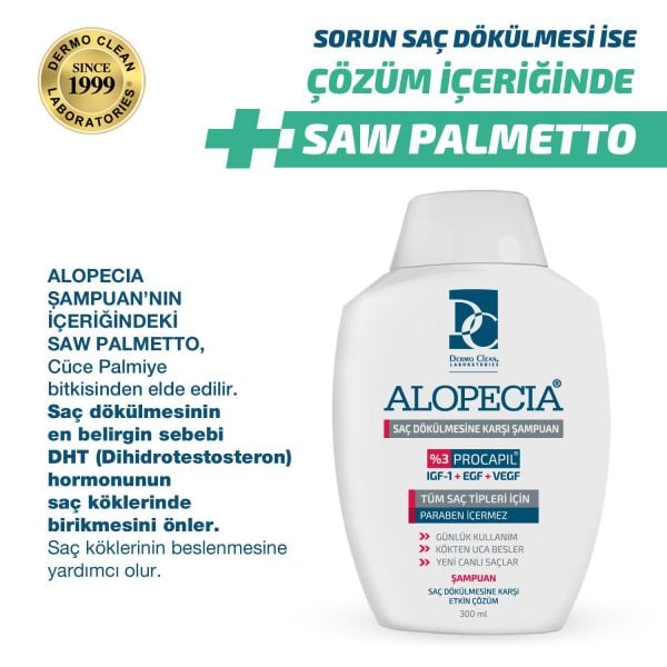 ALOPECİA PROCAPİL VE IGF İÇERİKLİ SAÇ DÖKÜLMESİNE KARŞI ŞAMPUAN VE 60 KAPSÜL SETİ