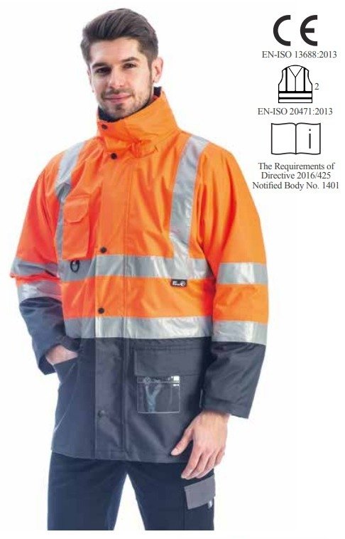 EVEREST PLUS HI-VIS TWO-TONE 5 IN 1 PARKA