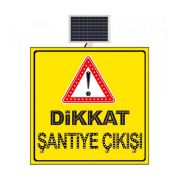 Dikkat Şantiye Çıkışı 1000x1000 mm