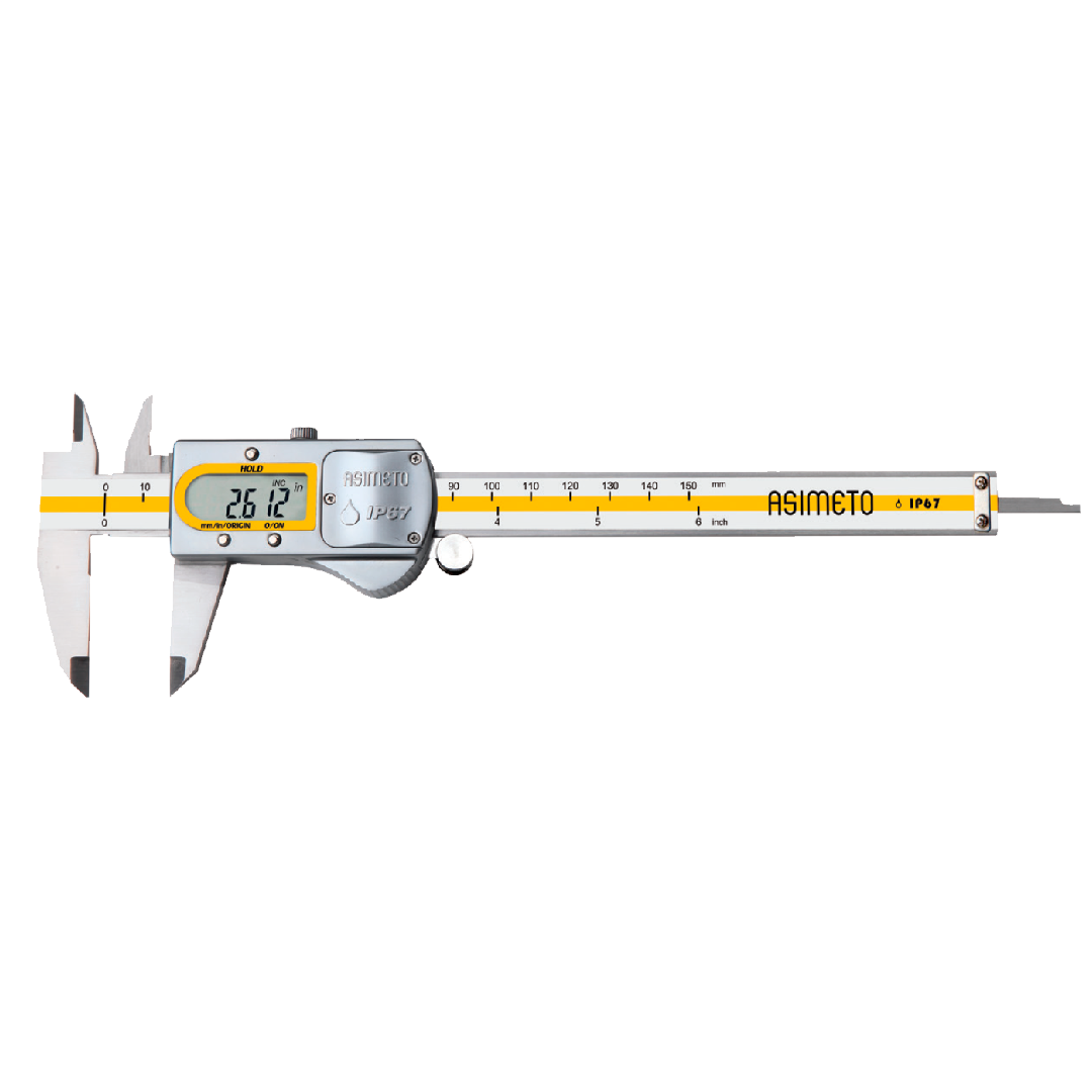 Asimeto IP67 Su Geçirmez Dijital Kumpas 0-200x0,01 mm