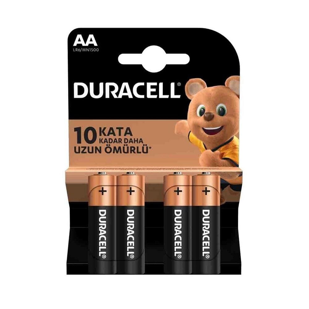 Duracell LR6 AA Alkalin Kalem Pil 4'lü Paket