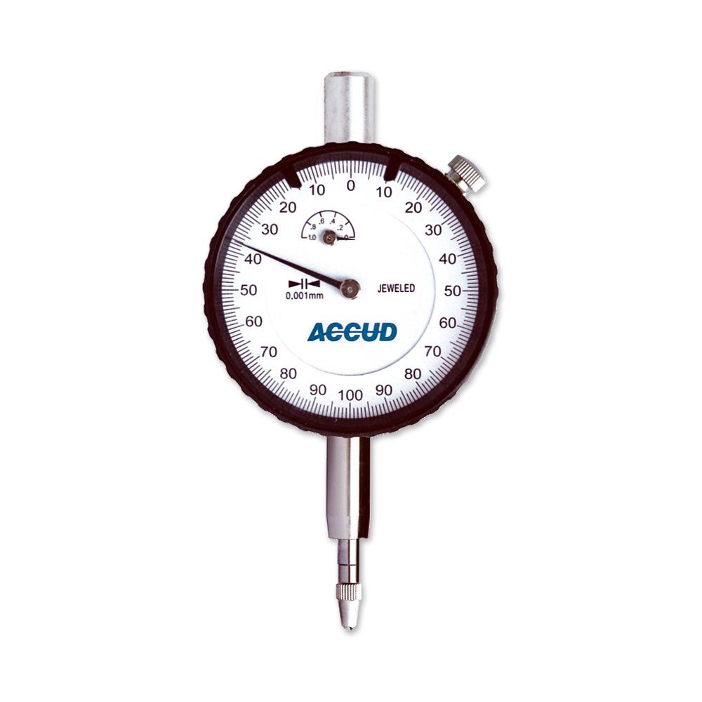 Accud 222-001-02 Skala Mekanik Komparatör Saati 1mm