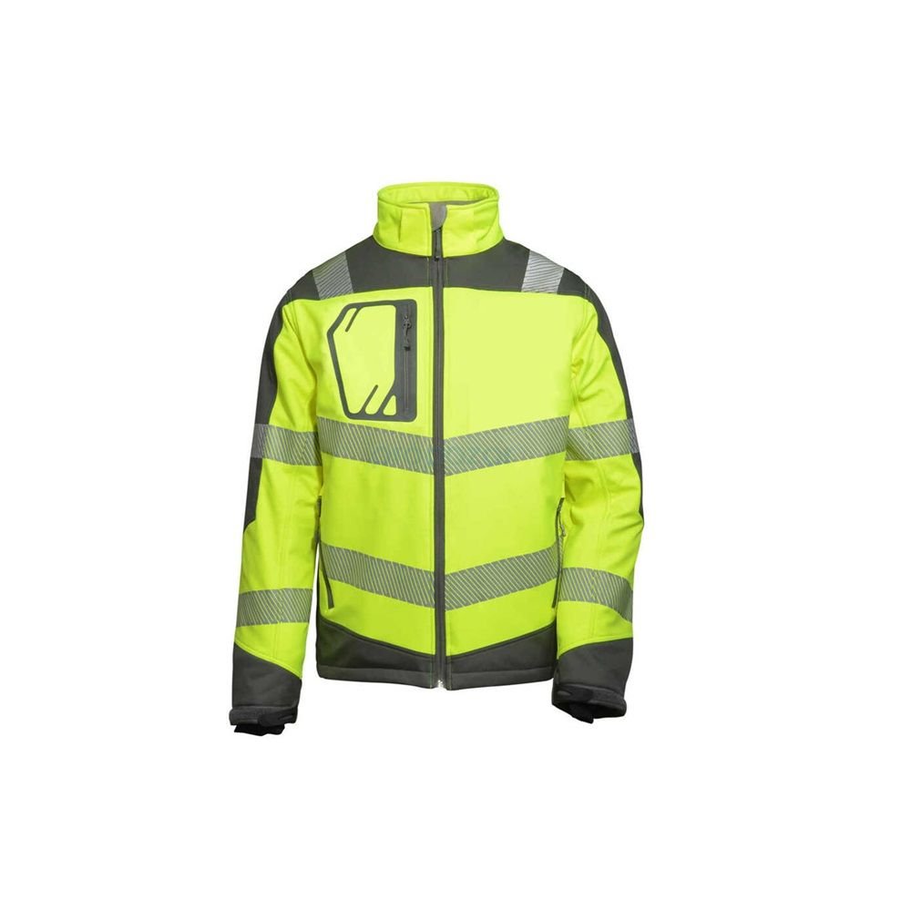 Vizwell VWJK268 Yüksek Görünürlüklü Softshell Ceket