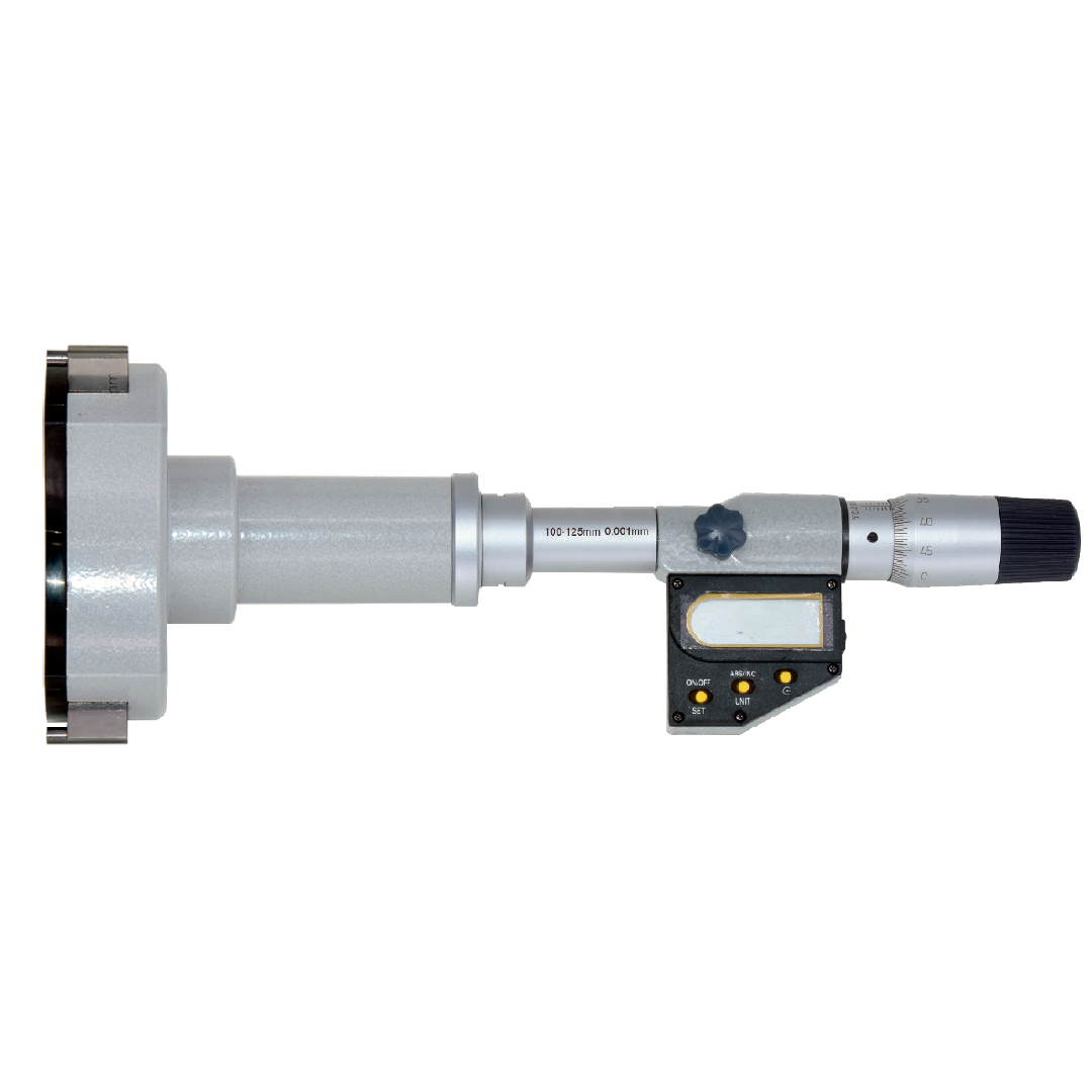 Asimeto Üç Nokta Temaslı Dijital İç Çap Mikrometre 100-125x0,001 mm