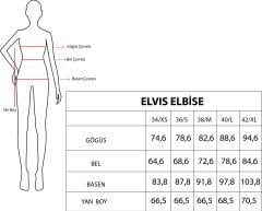 ELVIS  Straplez Taşlı Elbise -  Siyah
