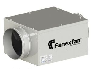 FDKF-Y Geriye Eğimli Yuvarlak Giriş Ve Çıkışlı Akustik İzoleli Dikdörtgen Fan
