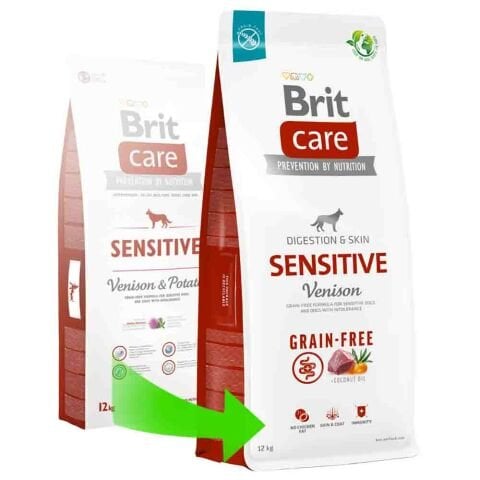 Brit Care Sensitive Tahılsız Geyik Eti ve Patatesli Hassas Yetişkin Köpek Maması 12kg