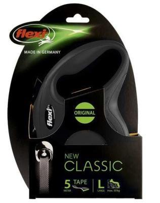 Flexi New Classic 5M Şerit L Siyah