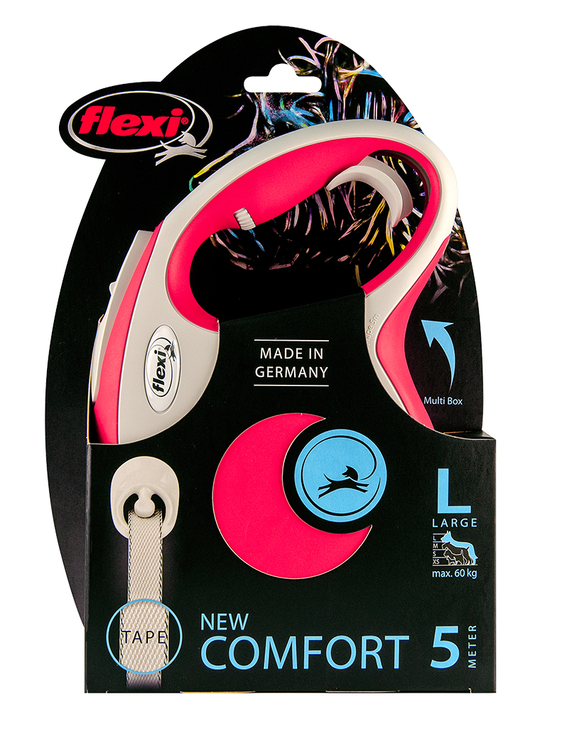 Flexi New Comfort 5 Metre Şerit Large Kırmızı
