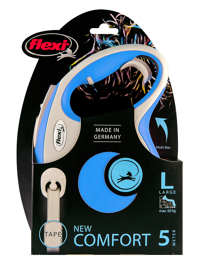 Flexi New Comfort 5 Metre Şerit Large Mavi