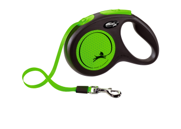 Flexi New Neon Gezdirme Tasması 5M Şerit Yeşil Small