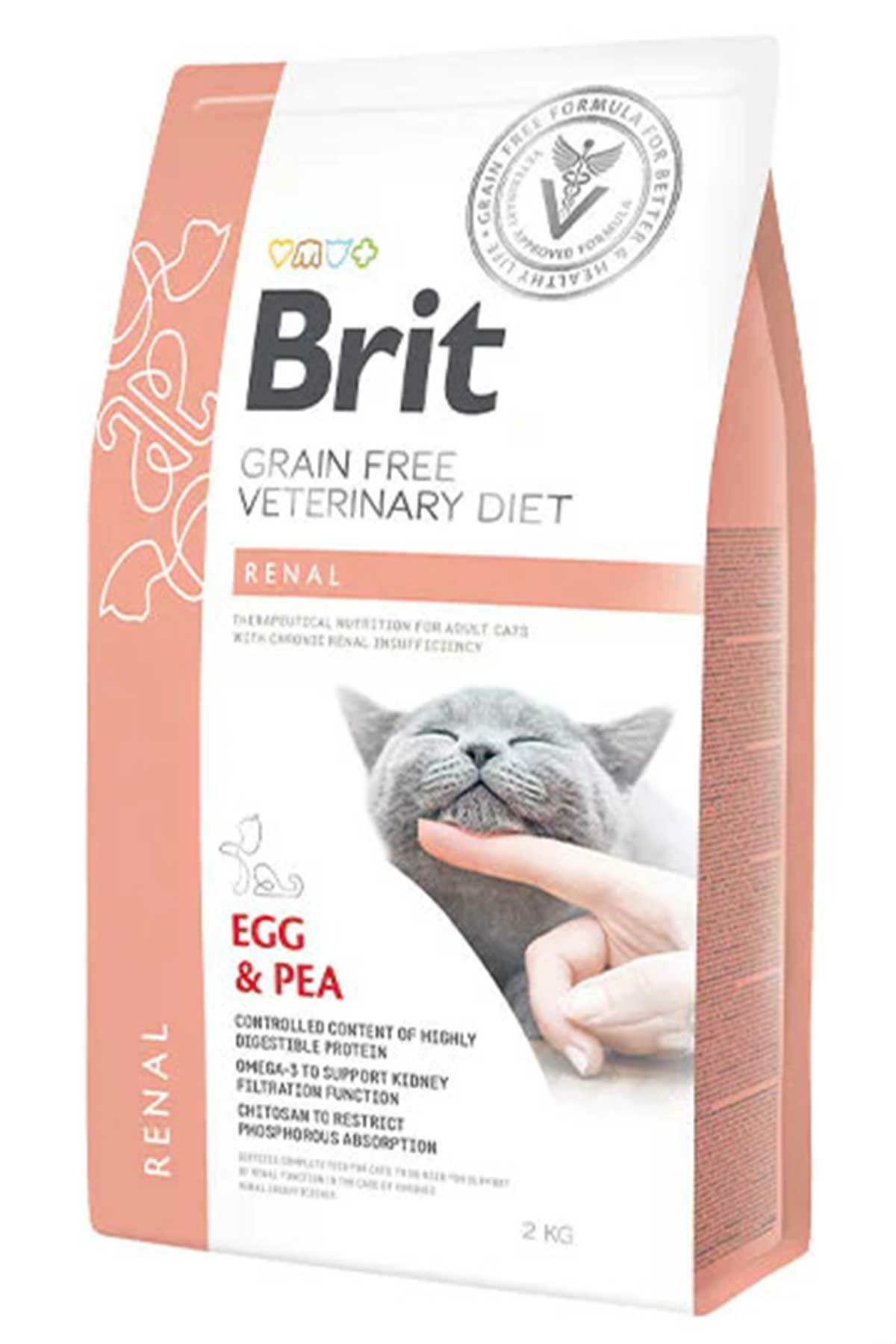 Brit Veterinary Diet Renal Böbrek Yetmezliği olan Kediler için Tahılsız Kedi Maması 2 Kg