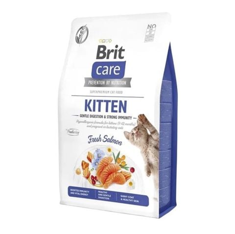 Brit Care Kitten Bağışıklık Güçlendirici Tahılsız Yavru Kedi Maması Somonlu 2 Kg