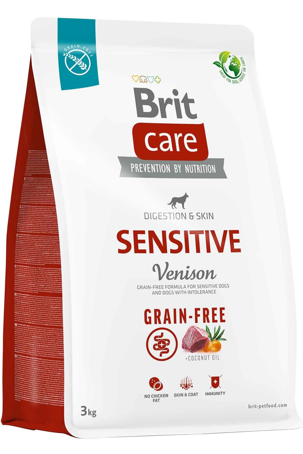 Brit Care Sensitive Digestion & Skin Geyik Etli Tahılsız Yetişkin Köpek Maması 3kg