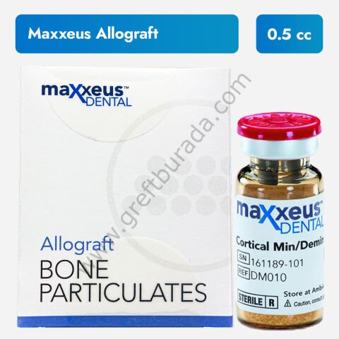 Maxxeus Allograft İnsan Kaynaklı Kemik Grefti 0.5 cc
