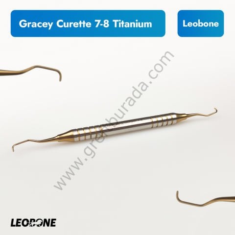 Titanyum İmplant Temizleme Küreti/Gracey Curette 7-8