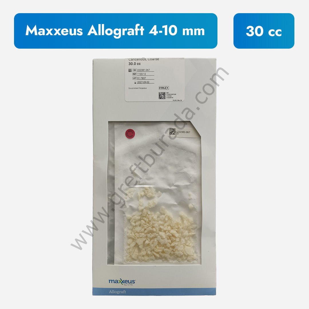 Maxxeus - Allograft 30 cc - İnsan Kaynaklı Kemik Grefti