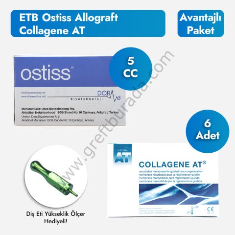 Etb Ostiss Allograft 5 cc + Collagene At Membran 6'lı Kutu