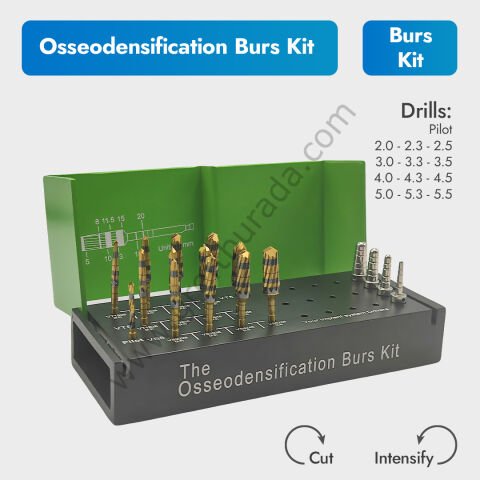 Osseodensification Burs Kit-Kemik Sıkılaştırma Seti