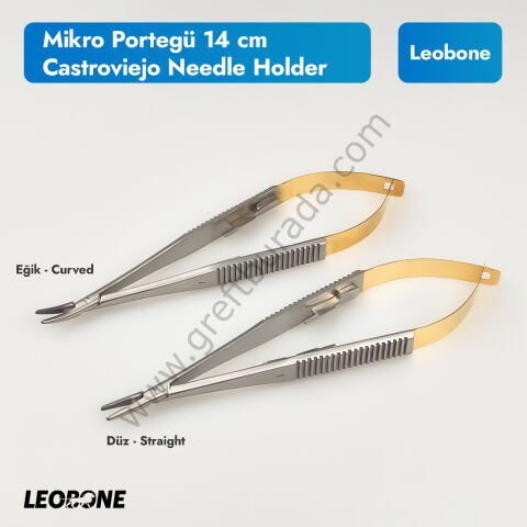 Mikro Portegü 14 cm / Castroviejo Needle Holder