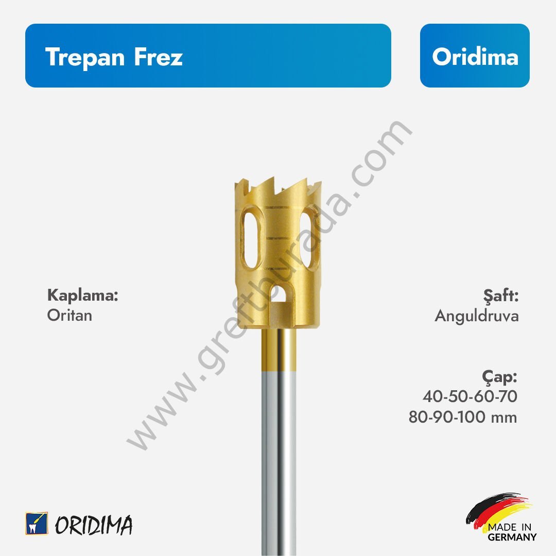 TREPAN FREZ (ORİTAN KAPLI)