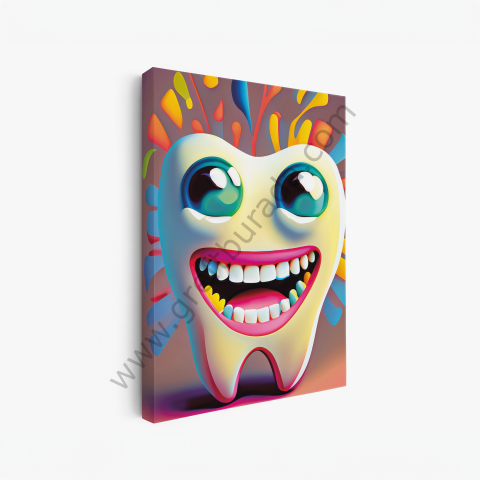 Dental -Tablo Happy Tooth Smiling