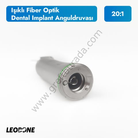 Leobone Illuminated Optical Fibre Dental Implant Contra Angle Handpiece