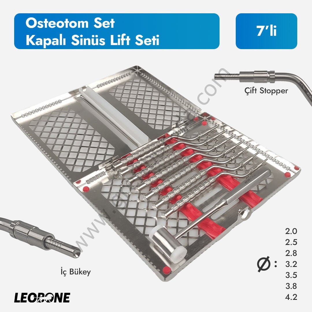 Osteotom Set (Kapalı Sinüs Lift Seti 7 li)