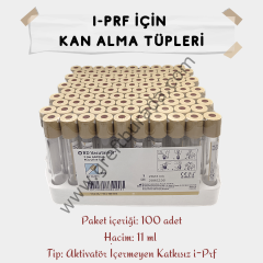 i-PRF İçİn Kan Alma Tüpleri 100 lü Paket