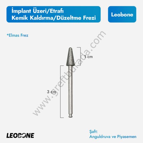 İmplant Etrafı ve Üzeri Kemik Düzeltme/Kaldırma Frezi