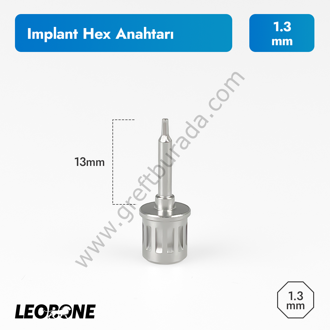 1.3 mm İmplant Hex Anahtarı