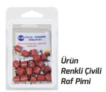 Renkli Çivili Raf Pimi GL 0077