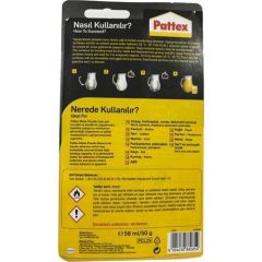 Pattex Metal Plastik Cam Kontakt Yapıştırıcı 50 Gr.