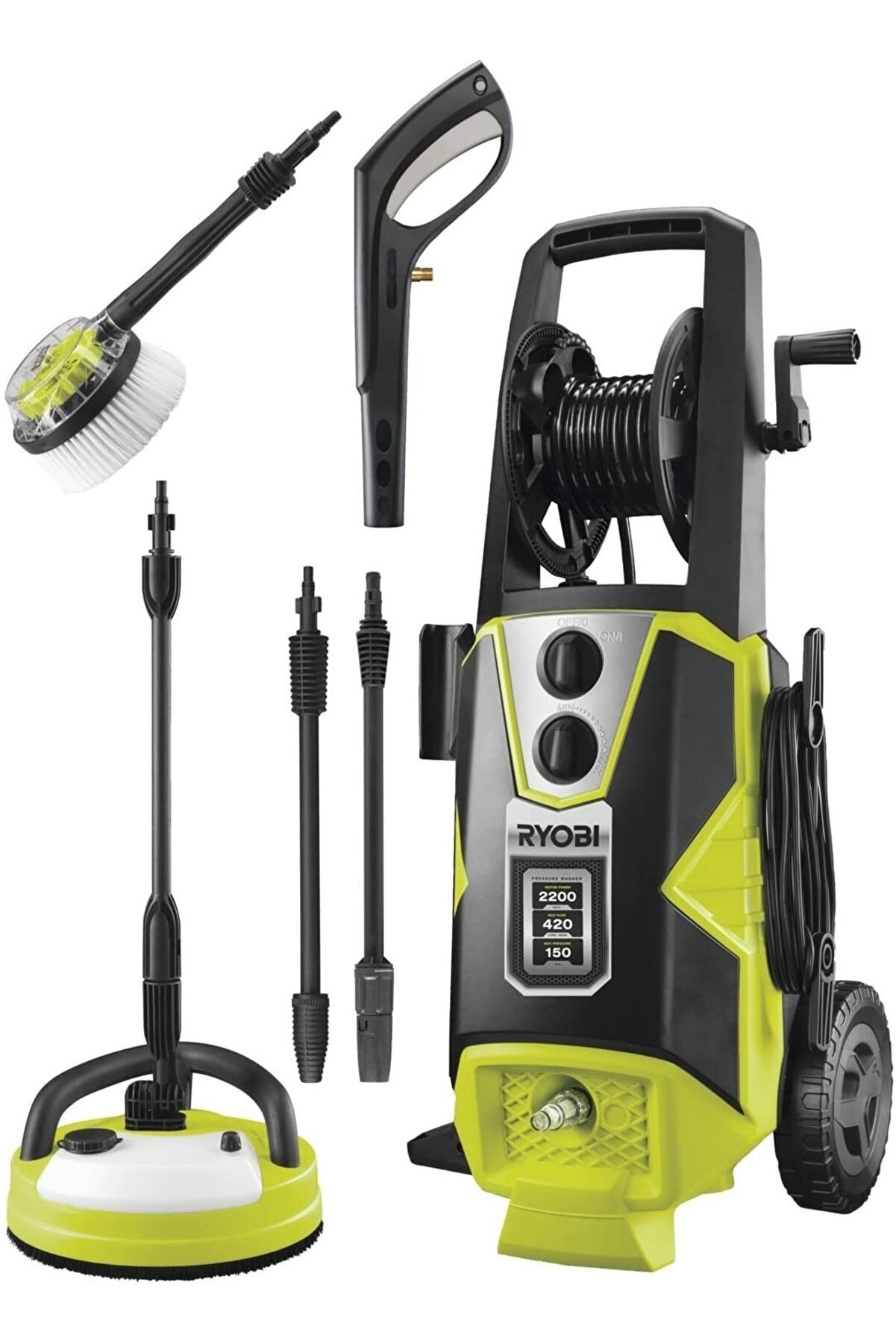 Ryobi rpw150xrb 150 Bar Yüksek Basınçlı Yıkama Makinesi