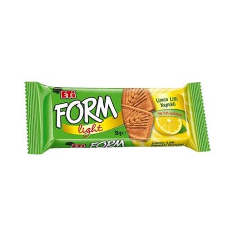 Eti Form Kepekli Bisküvi 50Gr Limon Lifli