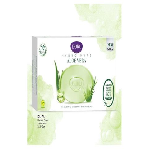 Duru Hydro Pure Duş Ve Banyo Sabunu (270Gr) 2X135Gr Aloe Vera