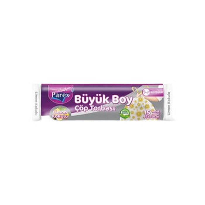 Parex Büzgülü Çöp Torbası Büyük Boy 10 Adet Limon