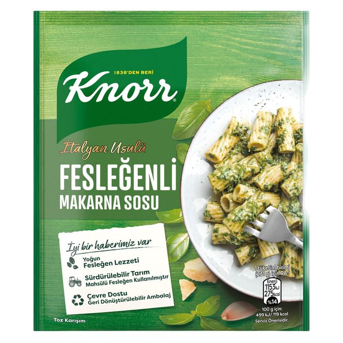 Knorr Makarna Sos 50Gr Fesleğenli