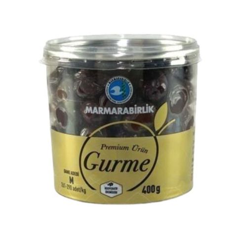 Marmarabirlik Gurme Siyah Zeytin 400Gr (M)  Kb.261-290