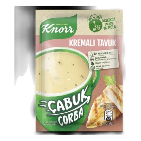 Knorr Çabuk Çorba 18Gr Kremalı Tavuk