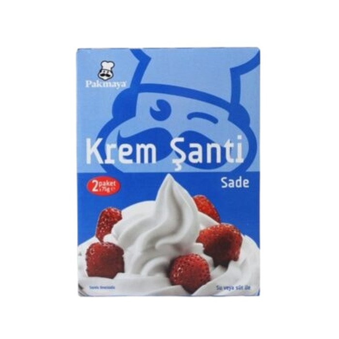 Pakmaya Krem Şanti Sade 2X75Gr (150Gr)