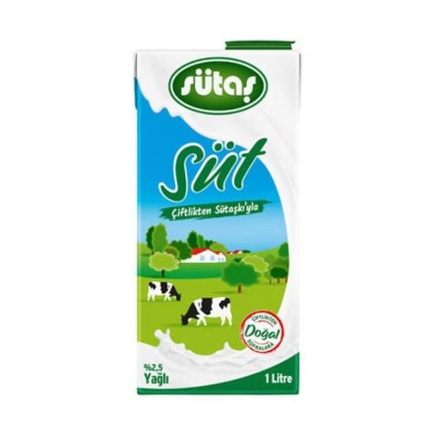 Sütaş Süt 1Lt %2.5 Yağlı